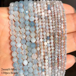 TEMU 2/3/4mm 천연 아쿠아마린 스톤 비즈 - 다이얼링, 목걸이, 귀걸이 제작용 세팅 구슬 - 여성에게 어울리는 우아한 선물, 주얼리 부품