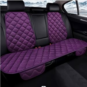 TEMU 세트 3개 자수 자동차 시트 쿠션, 뒷자리용, 우아한 디자인, 편안하고 따뜻한 플러시 소재, 쉽게 설치 가능, 다양한 모델에 적합, 모든 계절에 사용 가능.
