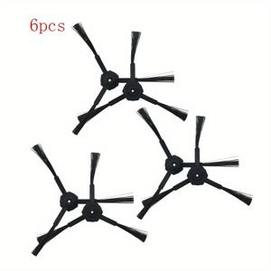 TEMU 6개 iLife 로봇 청소기 교체용 사이드 브러시 세트 - 내구성 있는 플라스틱, 가장자리 청소를 위한 유연한 솔, V5/V5s/V3/V3s/V5pro/V50/V55/X5/V5s 프로 모델 호환