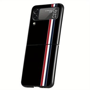 TEMU 폰 케이스: 혼합 컬러 라인 패턴 쿨 하드 커버 Z Flip 6 Z Flip Z Flip 3 Z Flip 5