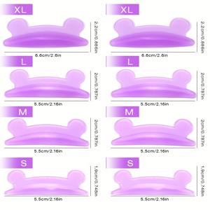 TEMU 8개/4쌍 래쉬리프트 패드 쉴드, 자가 접착식 속눈썹 리프팅 로드, 내구성 있고 재사용 가능한 눈썹 컬링 & 길이 연장용 로드 도구