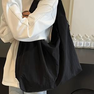 TEMU 2025 신상 일본 패션 캐주얼 토트백 여성용, 다용도 대용량 언더암 커뮤터 숄더 핸드백