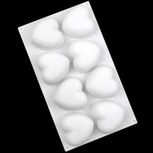 TEMU 초콜릿, 무스 케이크 및 디저트를 위한 3D 하트 모양 실리콘 모드 - 붙지 않는, 쉽게 청소할 수 있는, 견고한 베이킹 팬 - 과자, 브라우니, 젤리 및 미니 브라우니를 위한 완벽한 축제 베이킹 액세서리