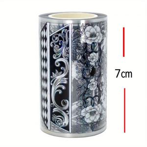 TEMU 블랙 앤 화이트 레트로 오리지널 클럽 스티커 및 와시 테이프