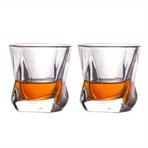 TEMU 170ml 불규칙 유리 와인 컵, 창의적인 유리 위스키 글라스, 주류 글라스, 클래식 드링킹 컵, 브랜디 글라스, 바 글라스웨어, 투명 유리 컵