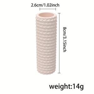 TEMU 줄무늬 폴리머 클레이 텍스처 롤러 - 보석 만들기, 폴리머 클레이 아트 & 도자기 공예용 내구성 있는 플라스틱 엠보싱 도구, 커터 및 몰드와 호환 가능, 폴리머 클레이 공구 및 재료, 오래가는 소재