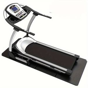 TEMU 접이식 런닝머신 매트, 홈짐 운동용 방수 미끄럼방지 매트, 실내 사이클, 로잉머신, 엘립티컬, 스피닝 바이크용|실내자전거