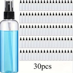 TEMU 30개 미세 분사 스프레이 병 세트, 각 병 용량 100ml (0.33온스), 플라스틱 재질, 여행용 디자인. 에센셜 오일, 향수, 세척제, 샘플 보관에 적합. 재사용 가능하고 휴대성이 뛰어난 고품질 스프레이입니다.|오일스프레이