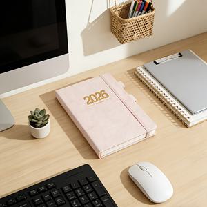 TEMU 2026년 일주일 플래너 | 고품질 종이, 펜 홀더 및 표지, 사무직 종사자 및 학생에게 적합, 영어, Thefefan 브랜드