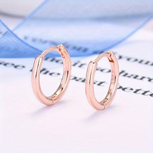 TEMU 316 스테인리스 스틸 후프 귀걸이 한 쌍, 8mm 사이즈, 저자극성으로 민소매 스타일의 세련된 미니멀리즘을 연출하며 남녀 모두에게 적합하며, 연골 피어싱 및 데일리룩으로 이상적입니다.