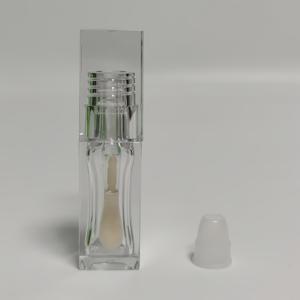 TEMU 1pc LY MYSTERY 7ml 휴대용 립글로스 튜브 - 스퀘어 투명 플라스틱 화장품 용기, 스냅 온 리드, 향수 없는 립밤, 립스틱, 립오일 보관, 립글로스 보관, 세련된 디자인, 내구성 있는 구조