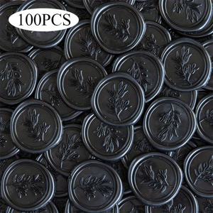 TEMU 20/60/100개 CYFUN 자체 접착 블랙 왁스 웨딩 봉인 스티커 - 매트 레진 불규칙 콩 모양, 초대장, 봉투, 카드, 선물 포장, 파티 메뉴용 - 웨딩 및 특별 이벤트용 왁스 실|카드스티커|실링왁스
