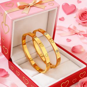 TEMU 2개 세트 스테인리스 스틸 팔찌 - 우아한 메탈 주얼리, 생일/기념일/졸업/독립절 선물 추천, 파티 필수 아이템, 패셔너블 금속 광택, 세련된 스타일의 트렌디 남성 액세서리