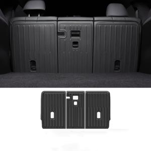 TEMU Model Y Juniper 2025에 적합한 등받이 보호대, TPE 등받이 보호대, 트렁크용 전천후 분리형 카고 매트