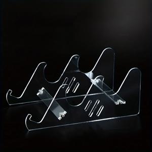 TEMU 투명 아크릴 키보드 디스플레이 스탠드, 현대적 메커니컬 키보드 및 태블릿 보관대, 책상 정리에 이상적인 스터디룸 또는 침실용