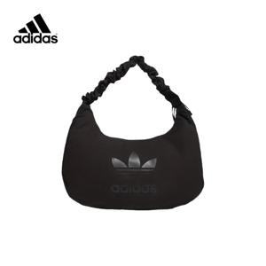 TEMU adidas Originals 백 | 브랜드 로고가 있는 커플 에디션 대형 블랙 나일론 숄더백 & 핸드백