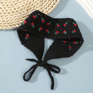 TEMU 1개입 스위트 와이드 헤어밴드, 스타일리시한 플로럴 탄성 헤어밴드, 여성용