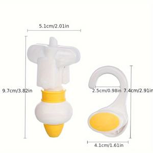 TEMU 1세트 실리콘 스퀴즈 디스펜서 백 - 타원형 후크 디자인, 샴푸·컨디셔너·바디워시용 - 누수 방지 뚜껑, 공간절약 여행용 리필 병, 홈 액체 보관 컴팩트 정리함