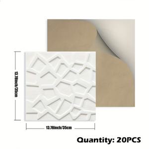 TEMU 35Cm×35Cm /100매, 3Mm 두께, 자가 점착식 흰색 XPE 폼 벽지 | 간편한 격자 디자인 | 간편한 설치, 닦고 사용, 방수 및 방유 | 배경 리모델링 스티커 | 홈 개선