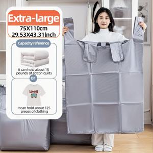 TEMU 10/5개 일회용 초대형 이사용 여행 기숙사 보관백 - 초대용량, 이사, 기숙사, 여행에 적합, 사용하기 쉬움, 옷, 담요, 신발 등 수납 가능