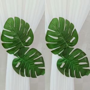 TEMU 1/2개 몬스테라 잎 커튼 타이백 - 리얼리스틱 그린리 윈도우 드레이프 & 잎 유닛, 모던 데코 - 설치 및 관리 가능, 문, 패널용