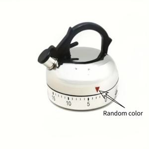 TEMU 주방용 1개 흰색 주방 타이머, 찜질방 디자인, 최대 60분까지 카운팅하는 기계식 알람 기능, 요리용으로 적합