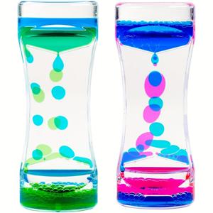 TEMU 창의적인 아크릴 액체 오일 누출이 있는 사무실 및 가정용 데스크탑 디스플레이에 적합한 파티 장식 및 용품 세트 2개. 물방울 시계 타이머가 포함되어 있어 휴일과 생일에 완벽한 선물입니다. 이 2색 시계 크래프트는 전기가 필요하지 않으며 축제 테이블 장식에 이상적입니다. 주방, 욕실, 거실, 정원, 침실에서 사용할 수 있습니다