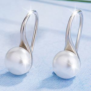 TEMU 2개입 우아한 모조 진주 귀걸이 | 구리 하이힐 럭셔리 느낌, 선물 및 데일리 착용에 완벽, 모든 계절 및 특별한 날에 적합