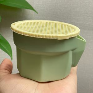 TEMU 신제품 레이지 수경 재배 캣그래스 화분, 과학적 무토양 재배, 캣그래스 씨앗 미포함, 3단 분리 설계로 캣그래스와 물탱크 분리, 청결하고 관리 쉬움