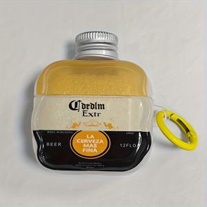 TEMU 웨이브 엣지 입체 병뚜껑 패턴 디자인 보호 케이스, 걸이 후크 포함, 낙하 방지 케이스, 에어팟 1 2 3 4 Pro Pro2 Pro3 이어폰 케이스용