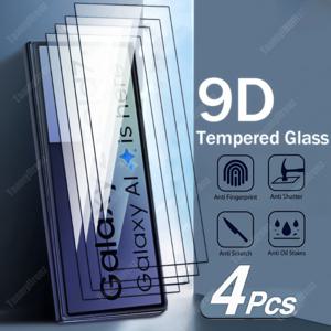 TEMU 삼성 갤럭시 Z 폴드 7/6/5/4/3 5G용 4pcs 강화유리 보호필름, 보호, HD 화질, 지문 잠금 해제 지원, 스크래치 방지 및 지문 방지 기능