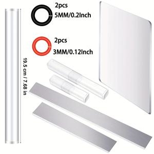 TEMU 10개 클레이 도구 세트, 도자기 도구, 클레이 조각 도구, 세라믹 조각 도구, 모양 만들기, 엠보싱 비누 만들기 조각, 클레이 아크릴 물더미 보드/아크릴 폴리머 롤링 핀 (두꺼운 링 포함)