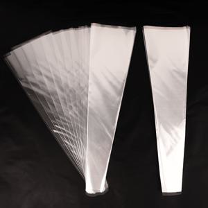 TEMU 25개입, 투명 싱글 플라워백, 꽃 포장백, 장미 부케 포장백, 발렌타인데이 꽃재료, 싱글 브랜치 플라워백, 생일선물 꽃재료, 핸드메이드 DIY 및 꽃가게 액세서리용