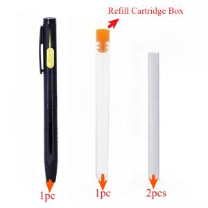TEMU 세탁장의 마킹 펜 1개, 무료 리필 2개 포함, 흰색 자동 확장식 초크 테이프 리필 및 세탁용 고온 소멸성 패브릭 마킹 연필