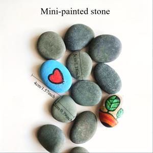 TEMU 20개 천연 강석 세트 - 부드러운 회색 검은색 암석, 사이즈 1~1.18인치, 미술 장식, 공예, 수족관 및 페인팅용, 현대적인 장식에 적합