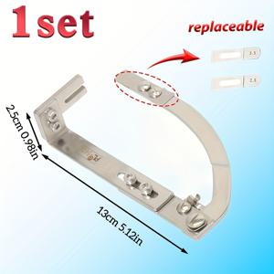TEMU 신형 두 번째 세대 플라켓 재봉 칼라 평면 도구, 허리 플라켓 압력 정지 라인 재봉 보조기