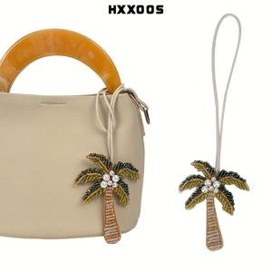 TEMU 1개 트로피컬 해변 수제 비즈 가방 참 펜던트 - 가볍고 튀어나지 않는 지갑 액세서리, Y2K 미적 트로피컬 아일랜드 스타일, 해변 가방/토트백/백팩/핸드백에 적합, 커플 선물, 크리스마스 축제, 장식용으로 좋습니다., 키링 장식, 특이한 키링, 키링, 키링부자재, 가방참, 가방 키링|키링부자재