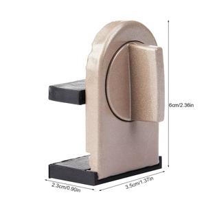 TEMU 2개/1개 헤비듀티 알루미늄 합금 안전 잠금장치, 도어 및 창문용 - 강화된 방범, 끼임 방지, 낙하 방지 기능으로 홈 보안 강화