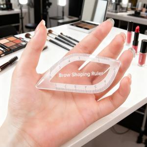 TEMU 아크릴 1분 눈썹 쉐이핑 템플릿, 완벽하고 균형 있는 눈썹을 위한 자가 포함된 재사용 가능한 도구, 크리스마스 및 할로윈 선물로 이상적, 눈썹 스텐실 및 매핑 키트 포함