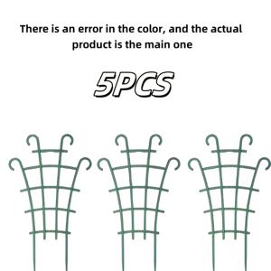 TEMU 스택 가능한 식물 지지대 5개 | 실내/야외용 헤비듀티 플라스틱 가든 트렐리스 | 덩굴식물, 장미, 채소, 토마토에 이상적 | 공간절약형 수직 디자인 | 파티오, 발코니, 정원에 완벽 | 간편한 조립 및 보관, 야외 식물 지지대,컴팩트 디자인,내구성 있는 플라스틱,덩굴 지지대,채소 지지대,식물 애호가,도시