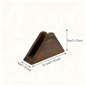 TEMU 고급 원목 삼각형 티슈 박스 호텔 서양식 레스토랑 호텔 냅킨