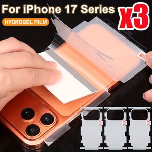 TEMU 아이폰 17/에어/17 프로 맥스/16/16e/16 프로/15/14/플러스/13/12/프로/맥스 호환 백 하이드로겔 필름 보더 프레임 스티커 3세트, 후면 전체 커버 스크린 보호 필름
