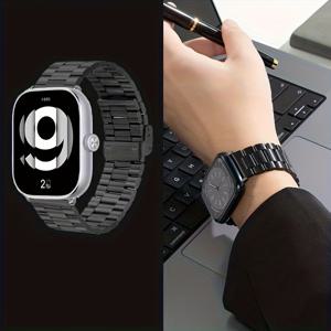 TEMU 스마트워치용 스테인리스 스틸 밴드, 애플 시리즈 10/9/8/7 (46mm, 42mm, 45mm, 41mm) 및 아이워치 울트라 2/1 (49mm), SE 모델 6/5/4 (44mm, 40mm, 46mm, 38mm) 호환