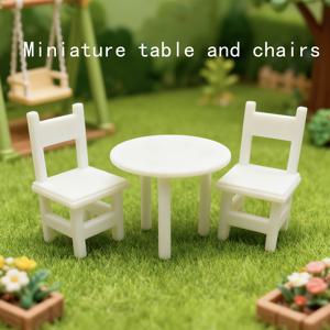 TEMU 미니어처 테이블 및 의자 세트 모델 (인형의 집용) - 클래식하고 우아한 디자인, 사진 촬영 소품 및 거실 장식 시뮬레이션에 적합 - 전기 불필요 - 생일 선물, 모던 홈 데코레이션으로 적합