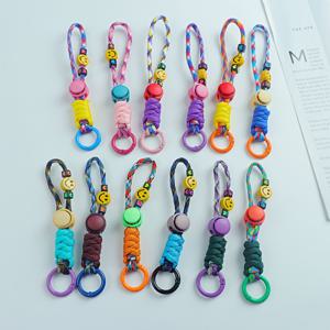 TEMU 2개 세트, 색상 다름, 야외 수제 조절 가능 다기능 물병 클립, 파라코드 모자 클립, 미네랄 워터 병용 범용 키체인, 대비되는 색상의 휴대폰 체인, 수제 직조 팔찌, 짧은 카메라 링 키체인