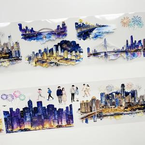 TEMU 100cm 고급 와시 테이프 | PET 소재, 여름 야간 불꽃놀이 디자인, 다이어리, 노트북, 휴대폰 케이스, 카드 홀더, 카드 및 스크랩북 장식에 완벽