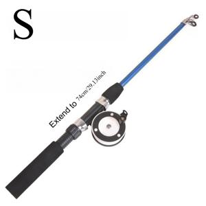 TEMU 초단축 아이스 낚싯대, 새우 낚싯대, 루어 낚싯대, 소형 바다 낚싯대, 래프트 낚싯대, 겨울 낚싯대, 아이스 낚시 장비 1개입