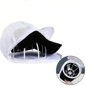 TEMU 세탁기 모자 클리너 | 야구 모자 및 오리 모자용 튼튼한 스탠드 및 메시 세탁 가방, 변형 방지, 대부분의 세탁기 및 식기세척기에 적합, 가정, 학교, 기숙사에 이상적, 어버이날, 추수감사절 선물로 좋습니다.