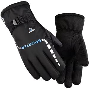 TEMU 2개입 - 남녀공용 겨울용 두꺼운 기모 안감 장갑, -20℃ 이하의 온도에 적합, 따뜻하고 추위로부터 보호하기 위해 설계되었으며, 분리형 손가락 디자인. 방풍 기능이 있으며, 스키, 겨울철 운전에 적합합니다.