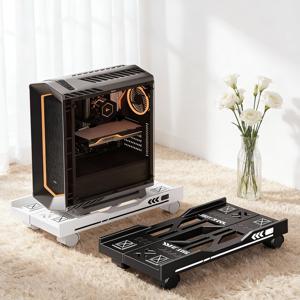 TEMU PC 본체를 바닥에서 보호해주는 이동식 본체받침대 바퀴 포함 사이즈 조절 가능 가정 사무실 추천